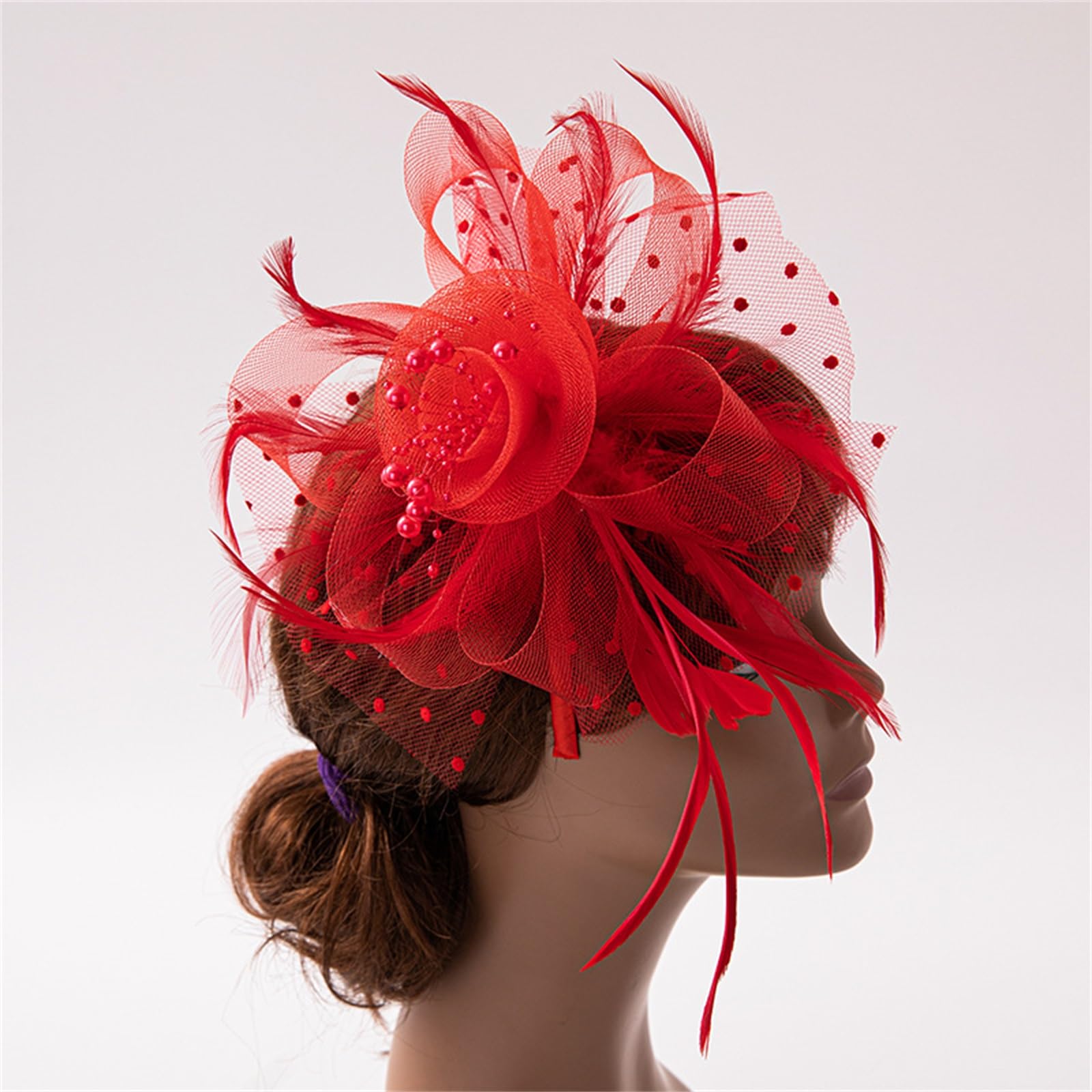 Amazon.co.jp: トーク帽 カクテルハット ヴィンテージ メッシュ ベール